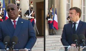 Felix Tshisekedi et Emmanuel Macron